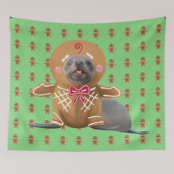 Item preview, Gingerbread Kekeno (New Zealand Fur Seal) pup designed and sold by GivernyKate.