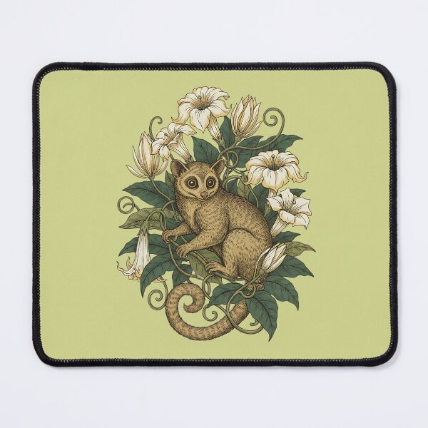 Item preview, Kinkajou Honey Bear with Cream Trumpet Flowers designed and sold by BirdsnStuff.