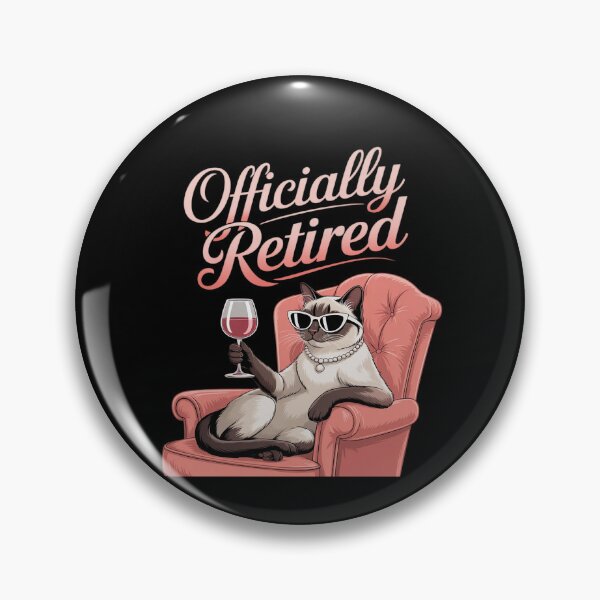 Item preview, Officially Retired Siamese Cat Retirement designed and sold by ShelFisher.