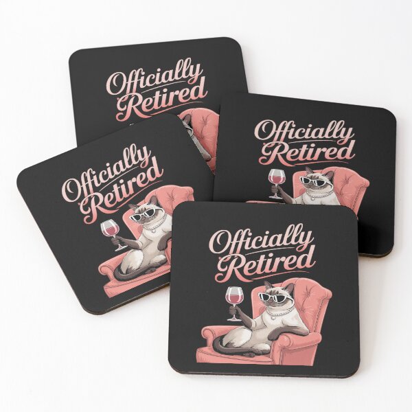 Item preview, Officially Retired Siamese Cat Retirement designed and sold by ShelFisher.
