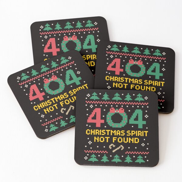 Item preview, "404 Christmas Spirit Not Found – Retro Pixel Art Holiday Design" designed and sold by FrameFlow.