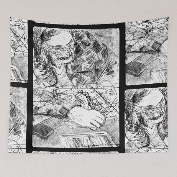 Item preview, Friend Sketchbook Hang designed and sold by garbages0up.