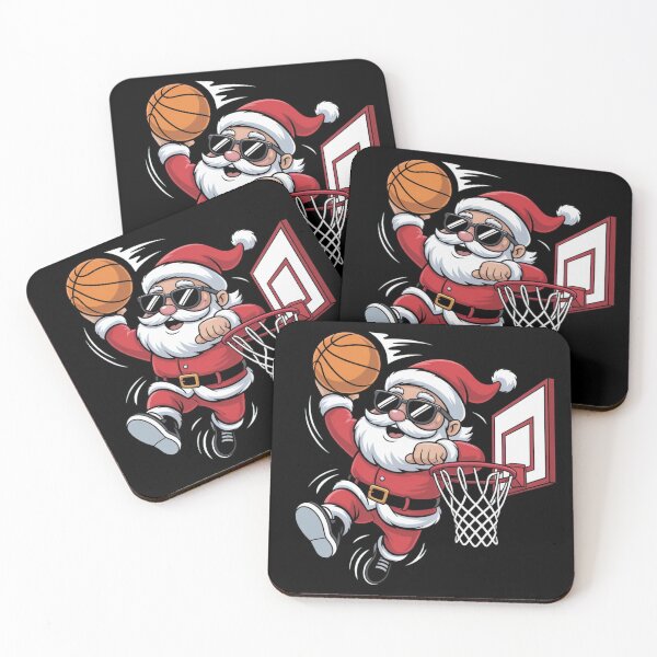 Item preview, Christmas Santa Claus Dunking A Basketball Boys Kids designed and sold by Dabbing Turtle Designs.