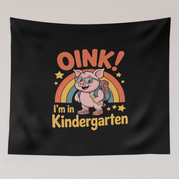Item preview, Oink I’m In Kindergarten Cute Funny Pig Back to School designed and sold by ShelFisher.