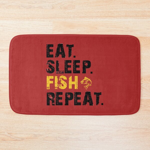 Item preview, Eat Sleep Fish Repeat  funny quote designed and sold by DesignHouse07.