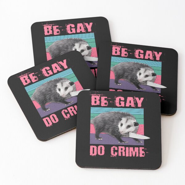 Item preview, Be Gay Do Crime Possum designed and sold by vuquocle.
