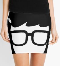 The Girl with the Glasses Mini Skirt