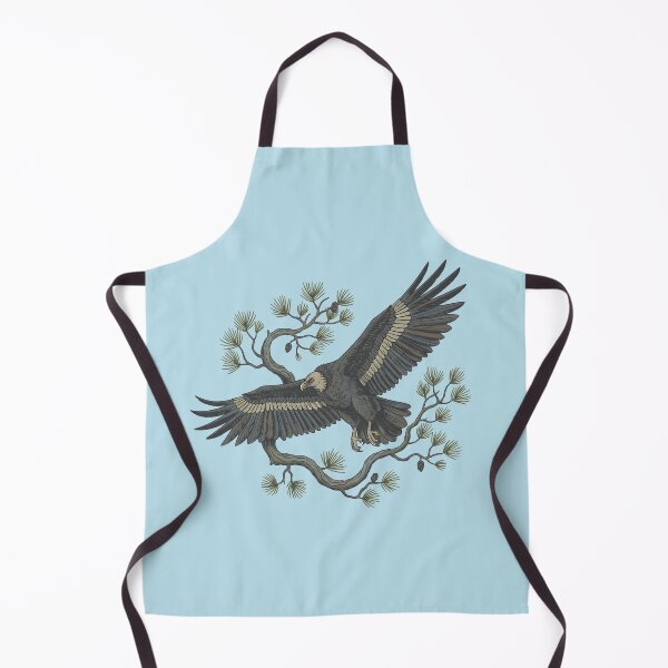 Item preview, Lammergeier Bearded Vulture Flying in Pine Trees designed and sold by BirdsnStuff.