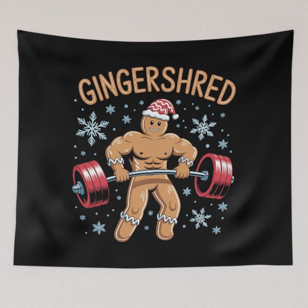 Item preview, Christmas Gym Gingerbread Gingershred Xmas Workout designed and sold by Bandikonsalez.