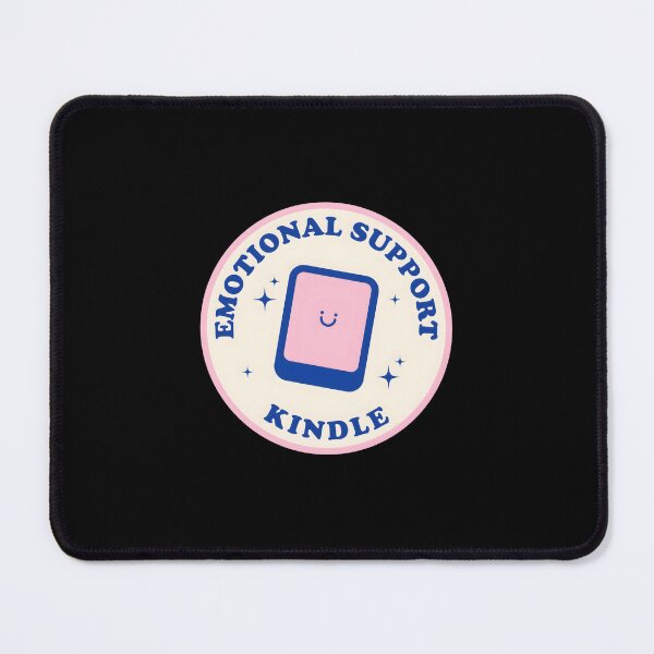 Item preview, Emotional Support Kindle Sticker Pink And Blue designed and sold by KimberlyRGreene.