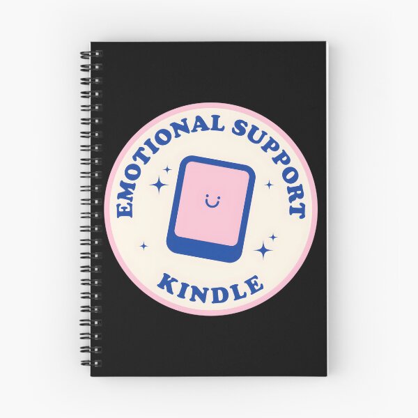 Item preview, Emotional Support Kindle Sticker Pink And Blue designed and sold by KimberlyRGreene.