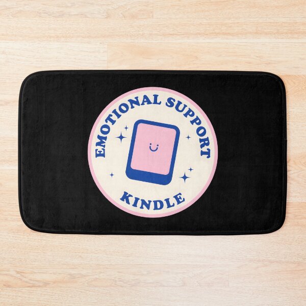 Item preview, Emotional Support Kindle Sticker Pink And Blue designed and sold by KimberlyRGreene.