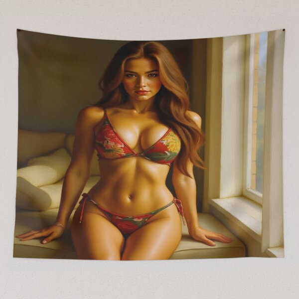 Item preview, Leila in the Window | Canvas 21 designed and sold by KasaHunterHarem.