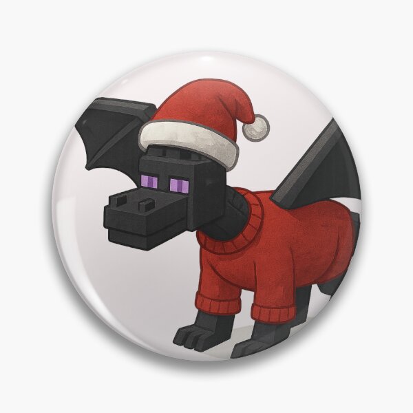Item preview, Ender Dragon Santa Claus, Minecraft Style! Blocky, Jolly & Ready for Christmas designed and sold by DibujandoPorfa.