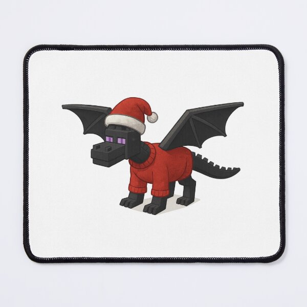 Item preview, Ender Dragon Santa Claus, Minecraft Style! Blocky, Jolly & Ready for Christmas designed and sold by DibujandoPorfa.