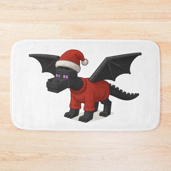 Item preview, Ender Dragon Santa Claus, Minecraft Style! Blocky, Jolly & Ready for Christmas designed and sold by DibujandoPorfa.