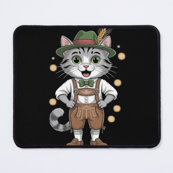 Item preview, Oktoberfest Cat German Bavarian Lederhosen Cat Lover (2) designed and sold by Sandrhaus.