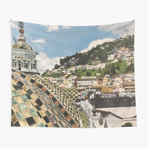 Overlooking Quito, Ecuador Tapestry