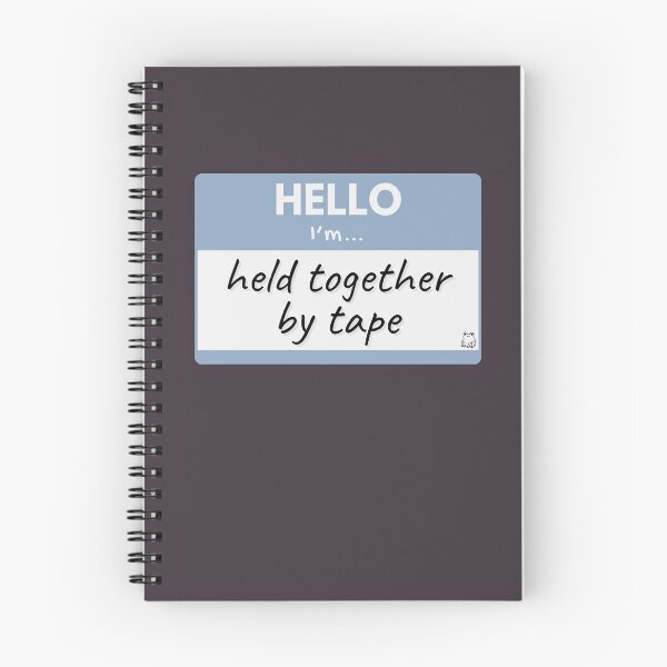 Item preview, Hello I’m Held Together by Tape – Blue designed and sold by buglevel.