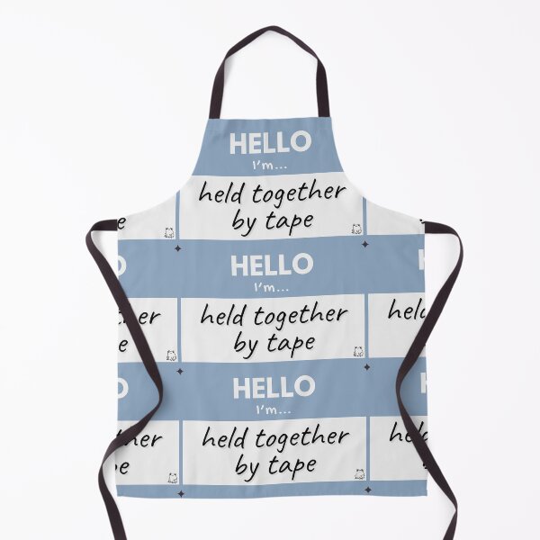Item preview, Hello I’m Held Together by Tape – Blue designed and sold by buglevel.