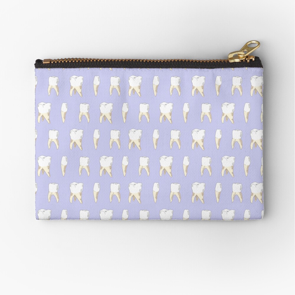 Teeth (Lilac) Zipper Pouch