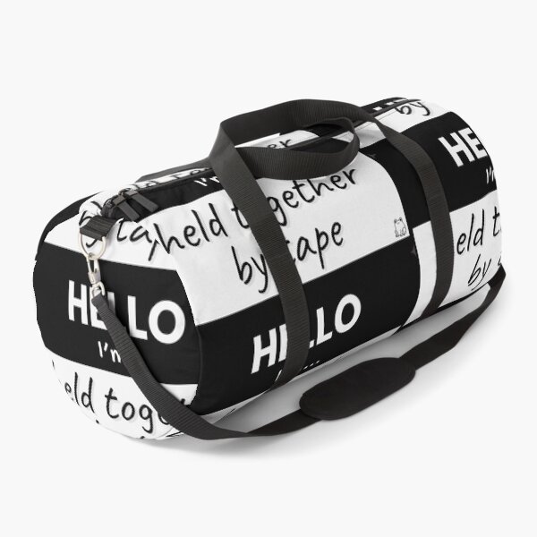 Item preview, Hello I’m Held Together by Tape – Black designed and sold by buglevel.