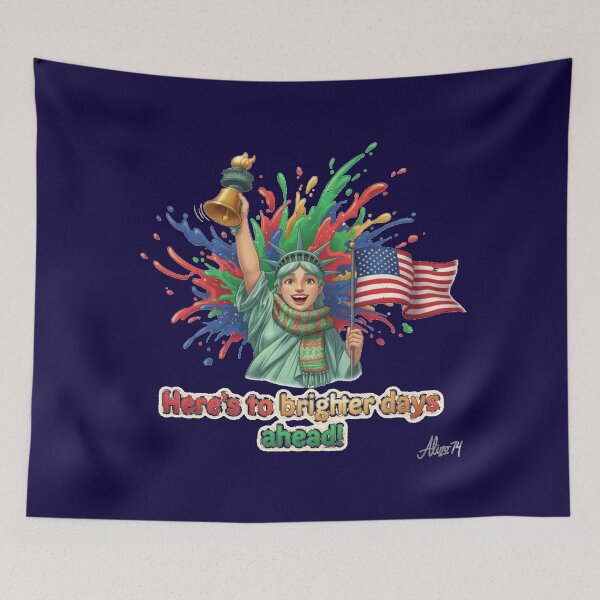 Item preview, Brighter Days Liberty – Color Splash Artwork designed and sold by alizo74.