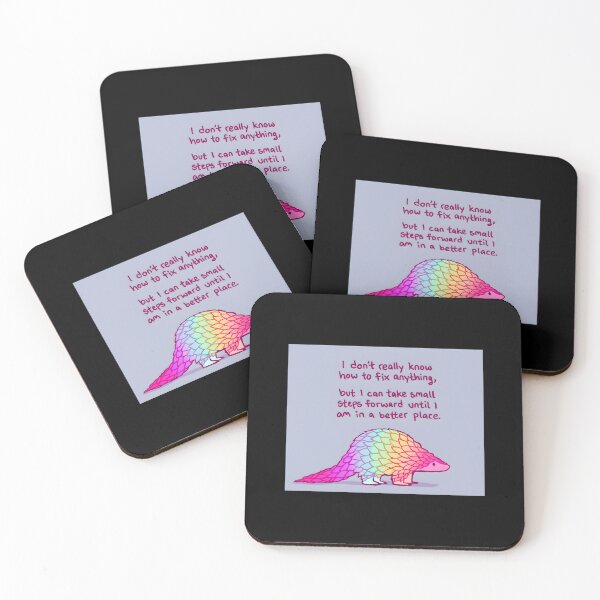 Item preview, I Can Take Small Steps Rainbow Pangolin designed and sold by KimberlyRGreene.