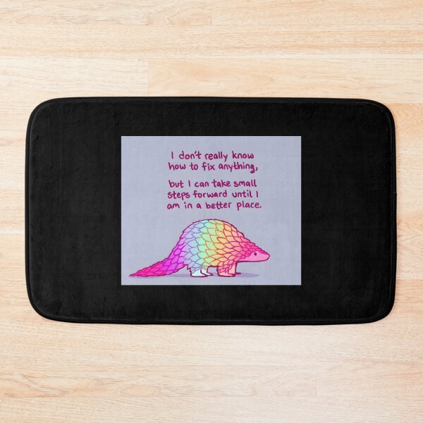 Item preview, I Can Take Small Steps Rainbow Pangolin designed and sold by KimberlyRGreene.