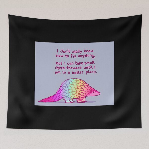 Item preview, I Can Take Small Steps Rainbow Pangolin designed and sold by KimberlyRGreene.