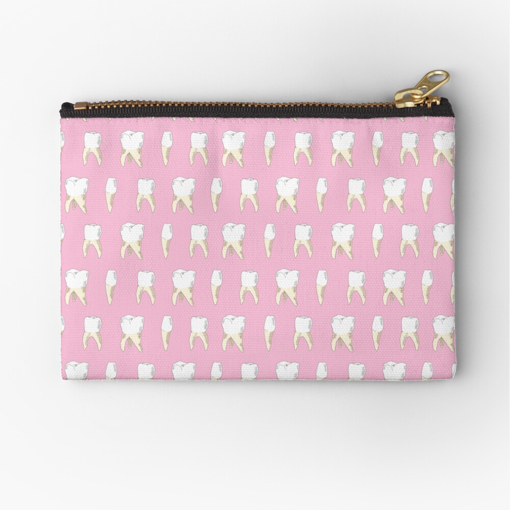 Teeth (Pink) Zipper Pouch