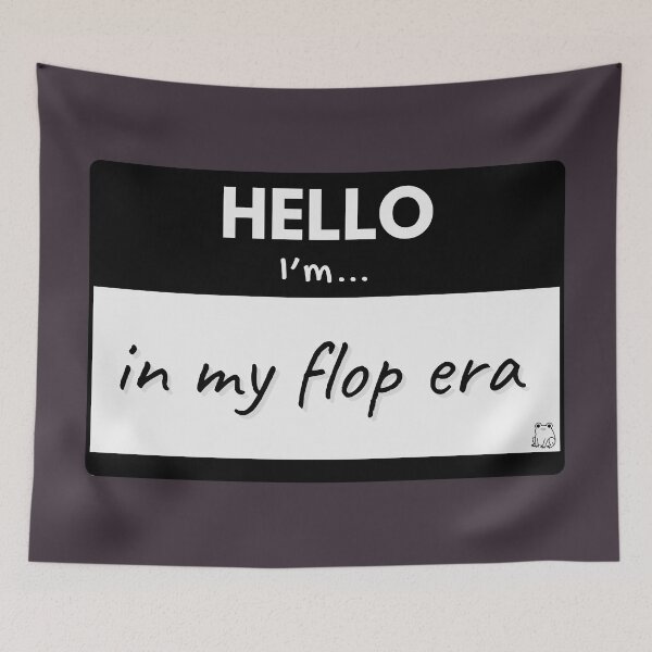 Item preview, Hello I’m in my Flop Era – Black designed and sold by buglevel.