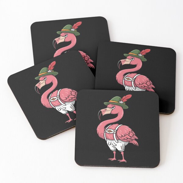 Item preview, Oktoberfest Flamingo German Bavarian Lederhosen designed and sold by Sandrhaus.