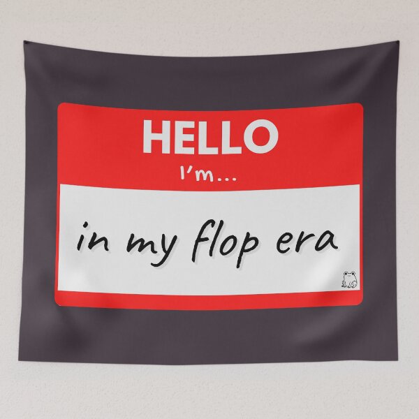 Item preview, Hello I’m in my Flop Era – Red designed and sold by buglevel.