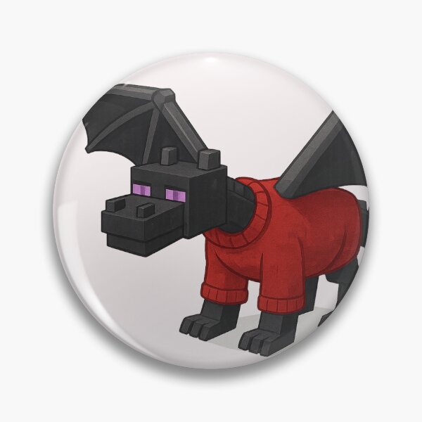 Item preview, Ender Dragon Santa Claus, Minecraft Style! Blocky, Jolly & Ready for Christmas designed and sold by DibujandoPorfa.