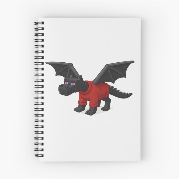 Item preview, Ender Dragon Santa Claus, Minecraft Style! Blocky, Jolly & Ready for Christmas designed and sold by DibujandoPorfa.