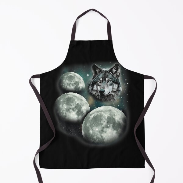 Item preview, Three Moon Wolf 3 Moons Howling At Space Wolf Magic Meme designed and sold by AngelaOdonn.