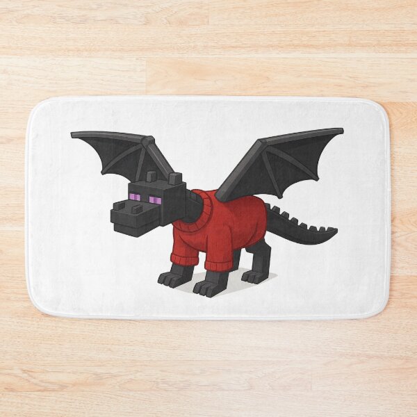 Item preview, Ender Dragon Santa Claus, Minecraft Style! Blocky, Jolly & Ready for Christmas designed and sold by DibujandoPorfa.