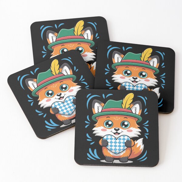 Item preview, Oktoberfest Fox German Bavarian Girls Boys Kids designed and sold by Sandrhaus.