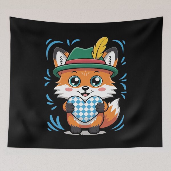 Item preview, Oktoberfest Fox German Bavarian Girls Boys Kids designed and sold by Sandrhaus.
