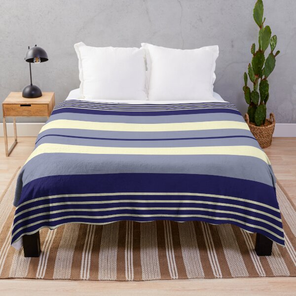 Item preview, Blue and light yellow stripes pattern designed and sold by iCraftCafe.