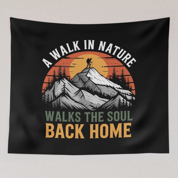Item preview, dventure Hiking Walks the Soul Back Home, Nature Lover designed and sold by Bandikonsalez.