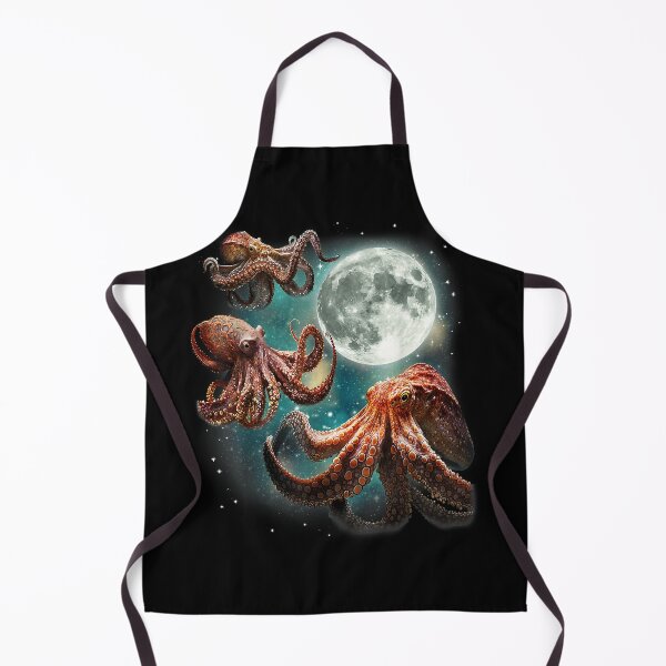 Item preview, Three Octopuses 3 Moon Ocean Deep Sea Creature Wildlife Men designed and sold by AngelaOdonn.