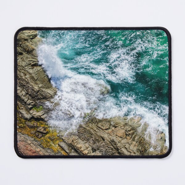 Item preview, Dramatic top-down aerial view of Burgess Beach designed and sold by Justin Mckinney.