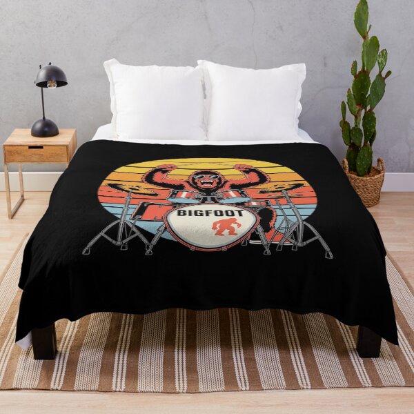 Item preview, Bigfoot Drummer Sasquatch Playing Drums designed and sold by PowAcademy.