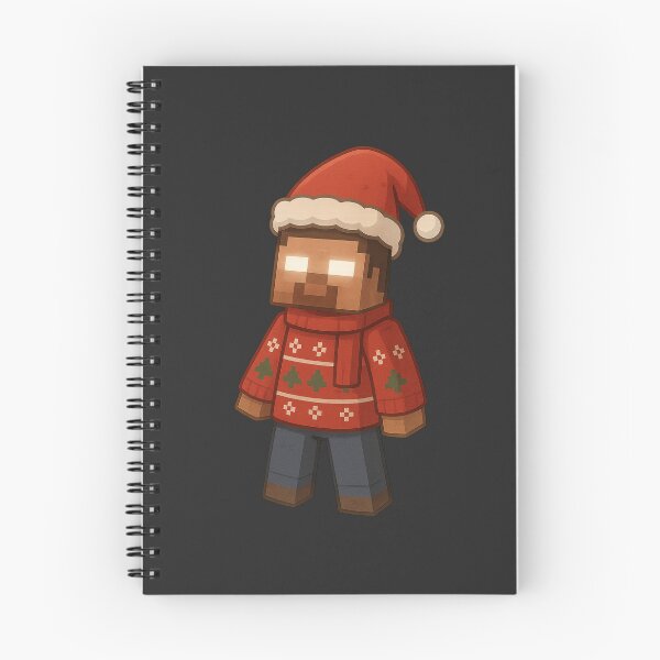 Item preview, Herobrine Santa Claus, Minecraft Style! Blocky, Jolly & Ready for Christmas designed and sold by DibujandoPorfa.