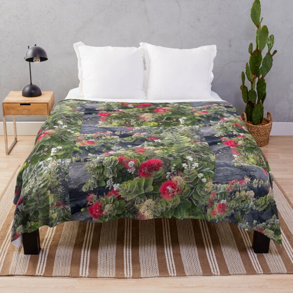 Item preview, ʻŌhiʻa Lehua Red Blossoms designed and sold by TrisaThyme.