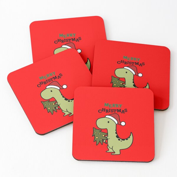 Item preview, Cute Christmas Dinosaur – Merry Christmas T-Rex in Santa Hat Design designed and sold by StudioWhitworth.