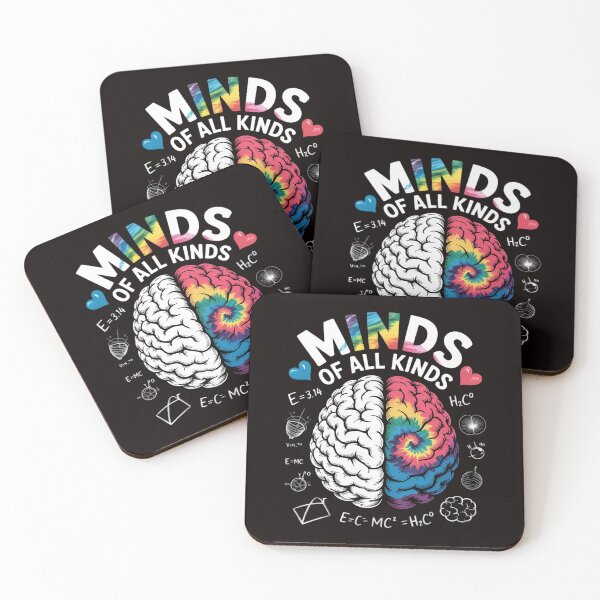 Item preview, Minds of all kinds Neurodiversity Autism Awareness ADHD ASD designed and sold by LapFemile.