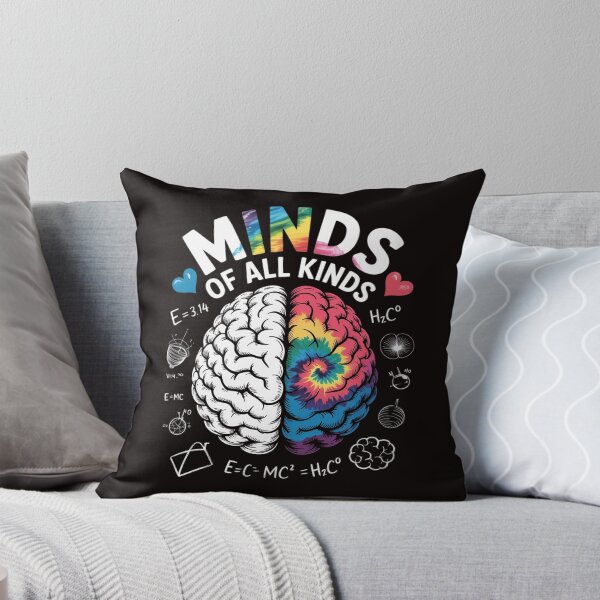 Item preview, Minds of all kinds Neurodiversity Autism Awareness ADHD ASD designed and sold by LapFemile.